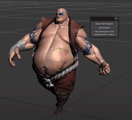 ZBrush Polypaint importer for 3ds Max